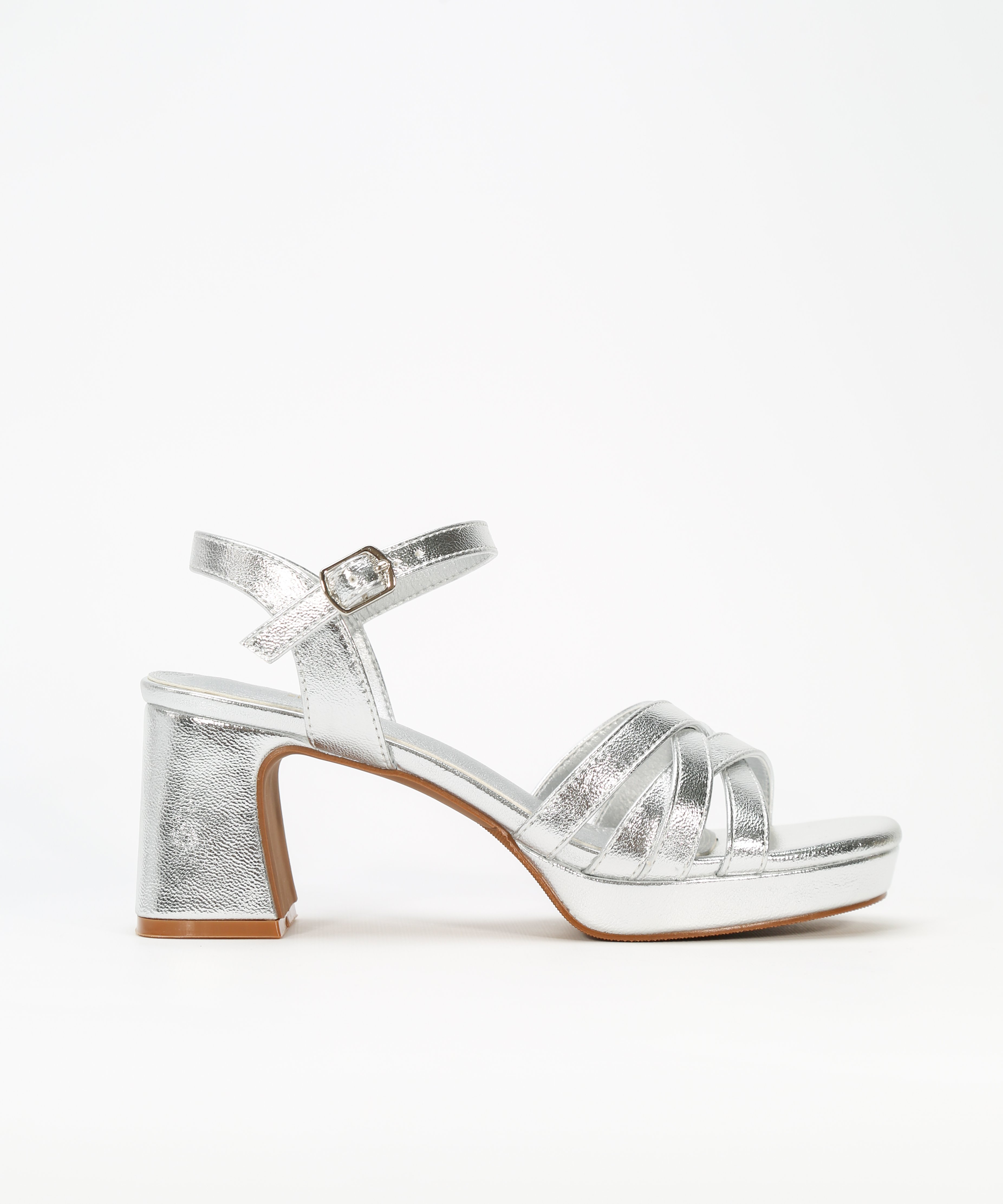 Sandalia plataforma multitiras